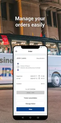 Eurolines bus tickets android App screenshot 1